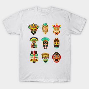 African Mexican mask collection T-Shirt